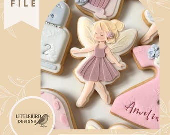 Emporte-pièce et tampon fées - Fichier STL (téléchargement numérique)