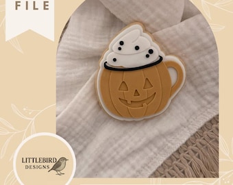 Pumpkin mug - STL cookie cutter and stamp