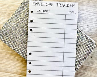 A6 Budget Binder Cash Envelope Tracker, Laminated Reusable Cash Budgeting Binder Tracker, Cash Stuffing Tools Supplies, Dave Ramsey,
