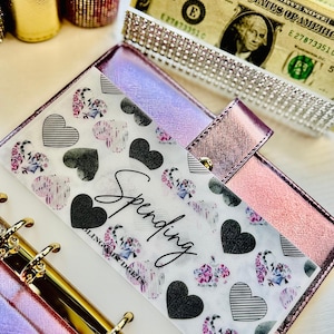Matte Vellum Laminated Cash Envelopes, Aurora Diamond Custom A6 Cash Stuffing Envelopes, Budget Binder Envelopes, Cash Budgeting System