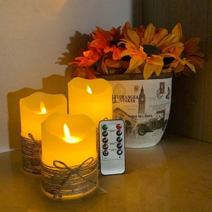 Candles Flameless with remote gift candles wedding birthday gift candle romantic candle cozy decorations candle decor bathroom candle