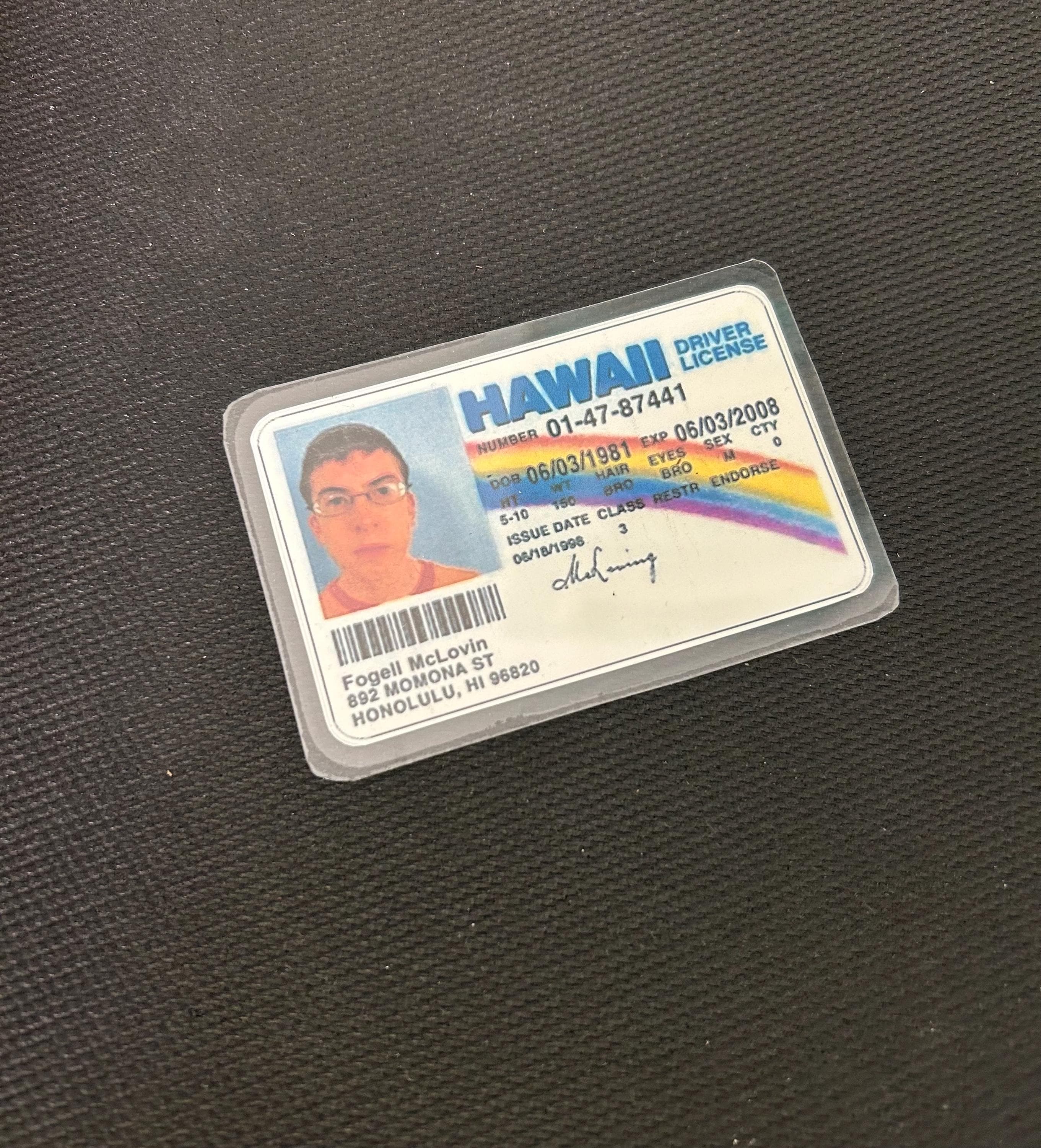 SuperM テン IDカード Mclovin ID Card Superbad Movie Entertainment ID Party - Etsy