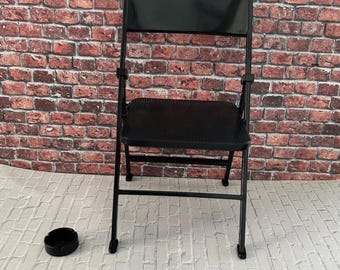 1:6 Scale Folding Chair with miniature  Ashtray