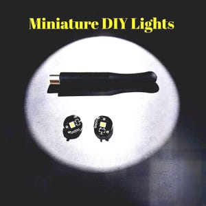 Set of 2  Magnetic DIY LED Lights for toys, models,Dollhouse lights,miniature trains. Cars,toy eyes etc