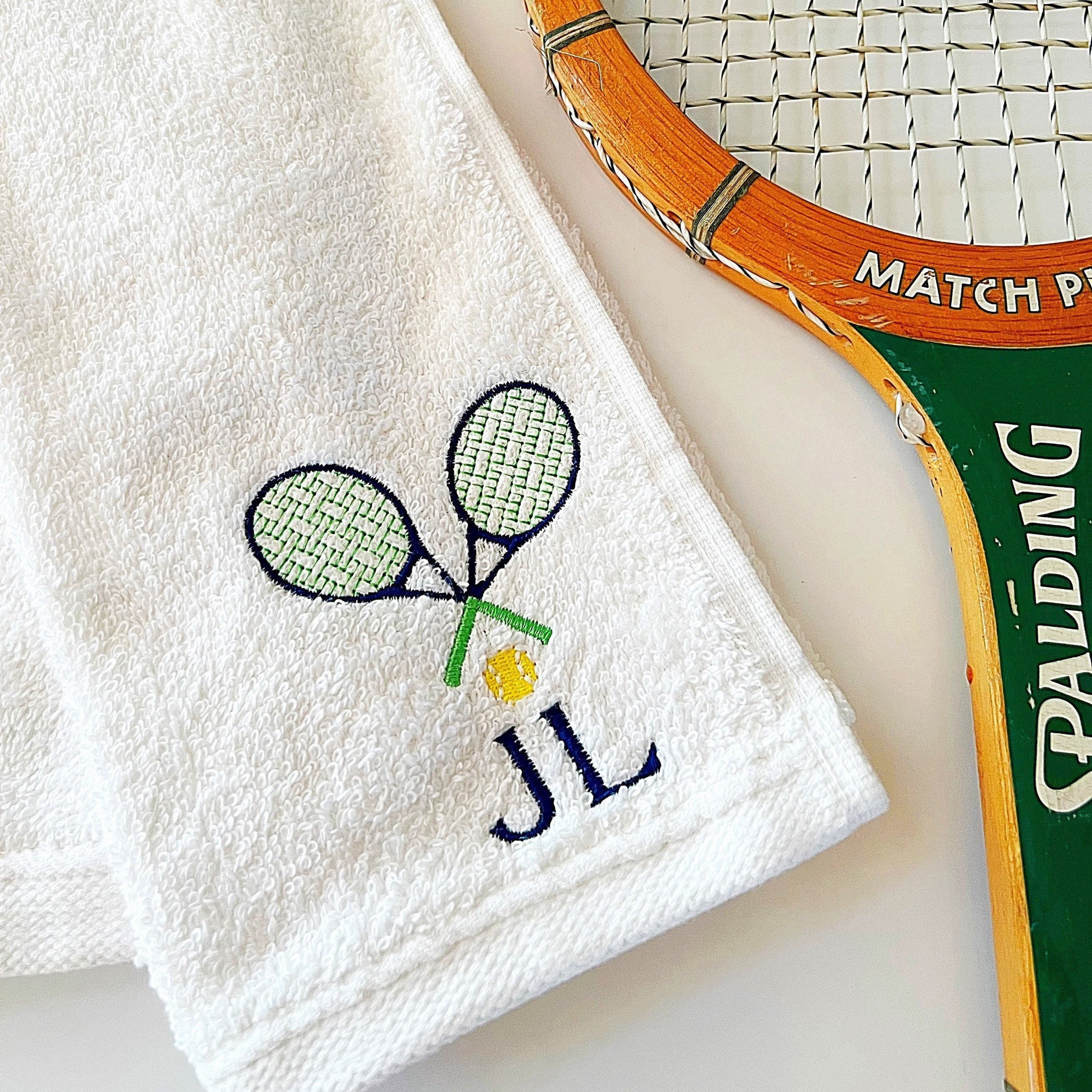 Tennis Towel. Monogrammed. Super Stylish and Preppy for Your Bag