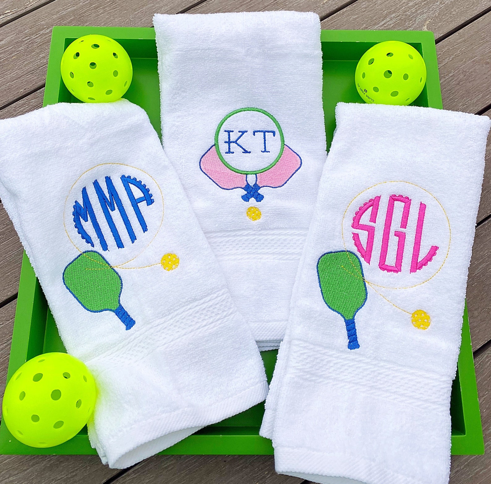 Pickleball Towel. Monogrammed . Cute for Yourself or Any Time Etsy