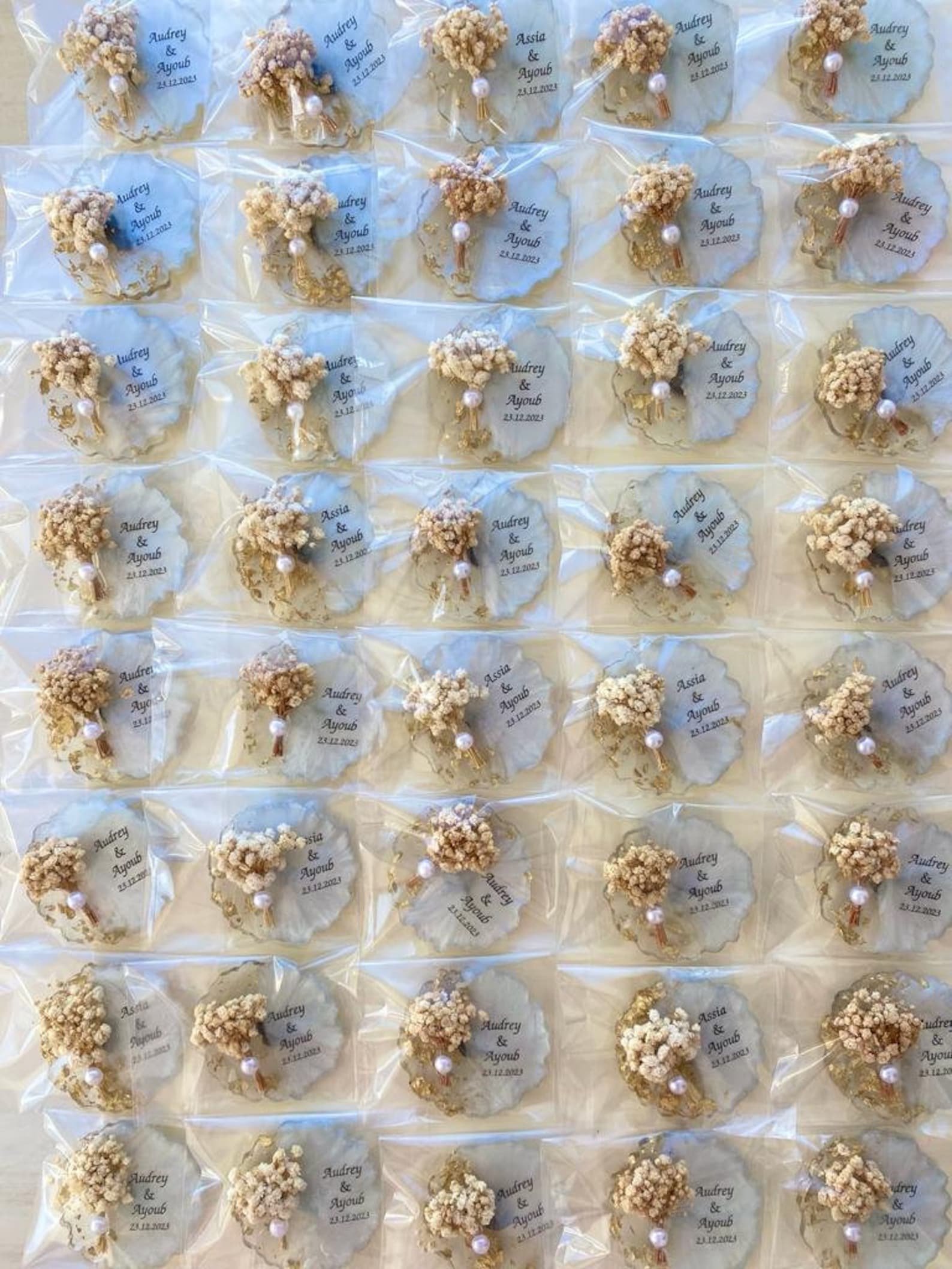 Wooden Toast Fridge Magnets Wedding Card - A Toast To The Happy