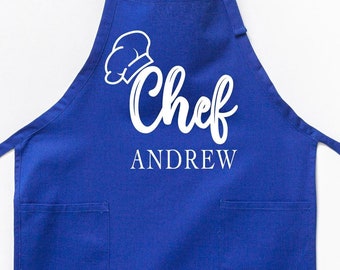Customized Apron, Printed Apron, Chef Printed Apron, Printed Kitchen Apron for Women & Men, Personalized Gift, Cute Apron For Women Men