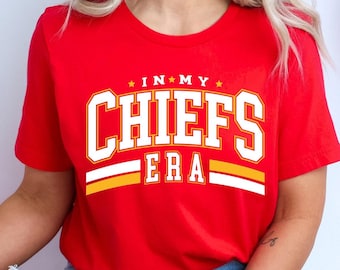 In My Chiefs Era Shirt, Women's Chiefs T-Shirt,Teacher and Parent Matching Outfits,Team Mascot Shirt,School Spirit Shirt,Football NFL Shirt