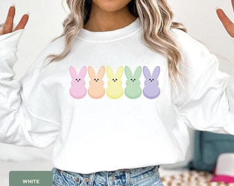 Peep my Sweatshirt, Easter Bunny Peeps Sweatshirt, Candy Peeps Tee,Egg Hunt Shirt,Eggs and Bunnies,Pastel Easter,Rainbow Easter,Easter Shirt