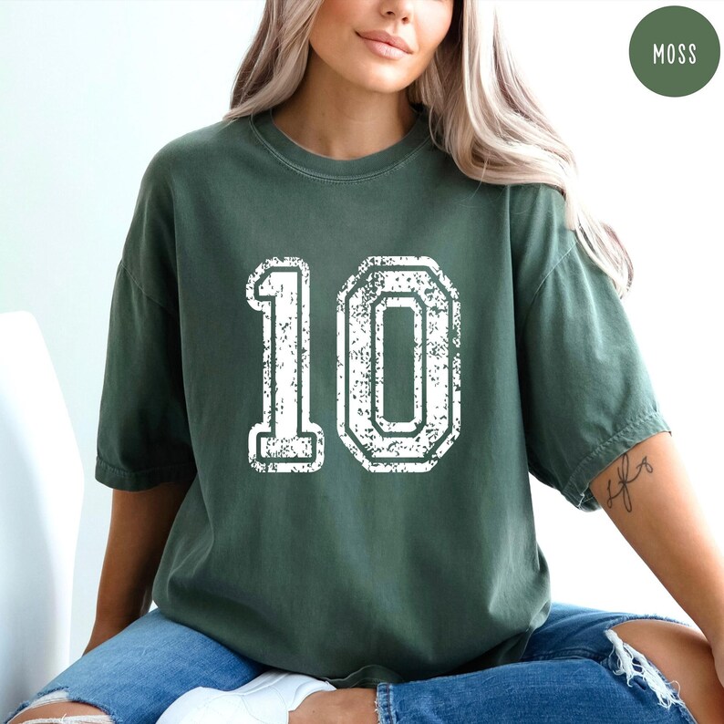 Comfort Colors, Custom Number Shirt, Number Shirt, Your Number Shirt, Custom Sports Number Shirt, Personalized Sports Number Custom Football