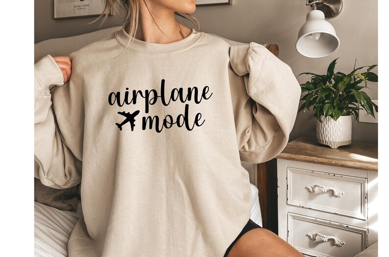 Airplane Mode Sweatshirt, Airplane Shirt, Travel Sweater, Gift for Traveler, Airplane Mode, Vacation Shirt, Vacay Mode Crewneck, Pilot Shirt