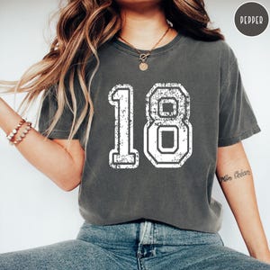 Comfort Colors, Custom Number Shirt, Number Shirt, Your Number Shirt, Custom Sports Number Shirt, Personalized Sports Number Custom Football