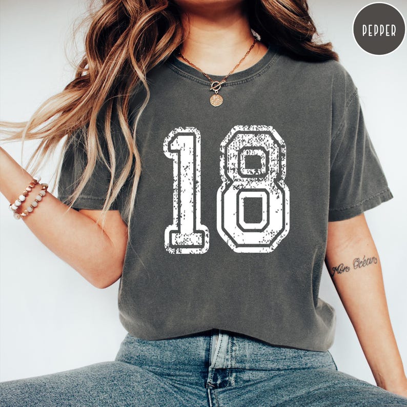 Comfort Colors, Custom Number Shirt, Number Shirt, Your Number Shirt, Custom Sports Number Shirt, Personalized Sports Number Custom Football