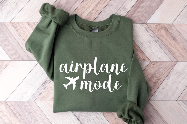 Airplane Mode Sweatshirt, Airplane Shirt, Travel Sweater, Gift for Traveler, Airplane Mode, Vacation Shirt, Vacay Mode Crewneck, Pilot Shirt