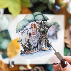The Spirit of the Tree Aufkleber - Mystischer Baumgeist Vinyl Aufkleber, Naturinspirierter Aufkleber für Journale, Laptops, Geschenk für Naturliebhaber
