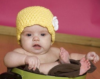 Baby Mädchen Mütze 34 Blume Farben gelb gehäkelte Krankenhaus Mütze für nach Hause kommen Outfit Neugeborene Frühling Foto Requisite