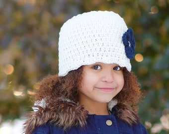 Toddler girl hat 34 flower colors custom flapper beanie cotton cap fall fashion winter knitwear personalized unique gift for girl's clothes