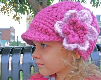 Toddler girl hat 39 colors 2T-4T custom chunky crochet winter flower beanie knit fall fashion autumn clothes 2T to 4T personalized clothing
