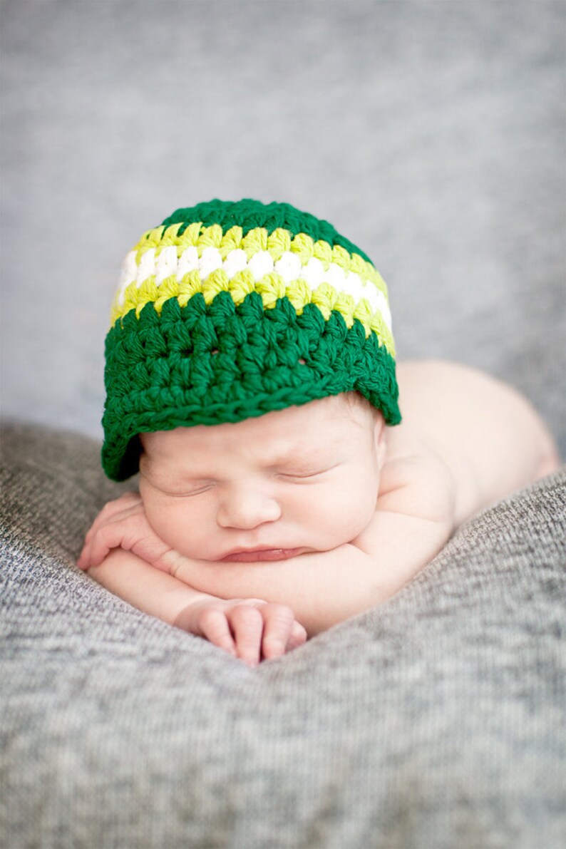 Newborn baby boy hat emerald green lime green white photo props for boys hospital hat unique baby shower gift toddler boy men/'s sizes