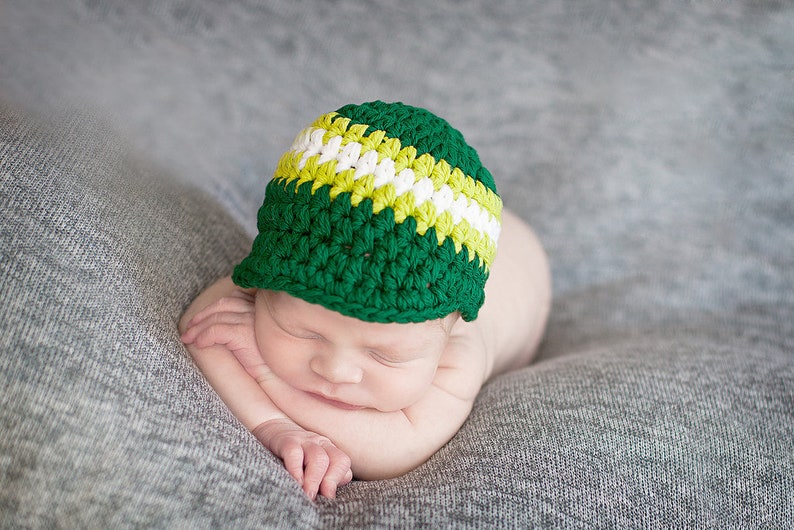 Newborn baby boy hat emerald green lime green white photo props for boys hospital hat unique baby shower gift toddler boy men/'s sizes