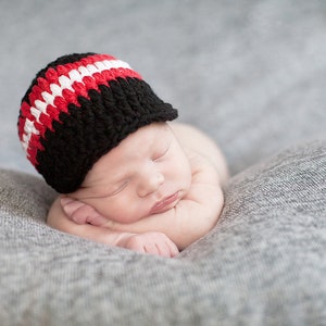 34 colors toddler boy hat custom newborn baby mens sizes crochet striped cap knit visor beanie with stripes personalized gift for him image 10