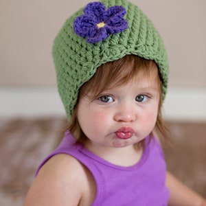 1T to 2T custom toddler girl hat 34 colors crochet flower knit flapper beanie spring fall winter hat personalized gifts clothes & clothing image 6