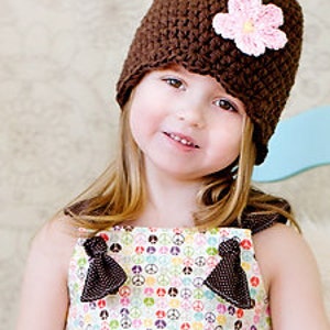 1T to 2T custom toddler girl hat 34 colors crochet flower knit flapper beanie spring fall winter hat personalized gifts clothes & clothing image 8