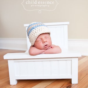 34 colors toddler boy hat custom newborn baby mens sizes crochet striped cap knit visor beanie with stripes personalized gift for him image 9