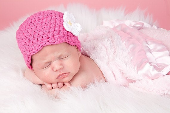 Sombrero de niña 34 colores de flores personalizado recién nacido
