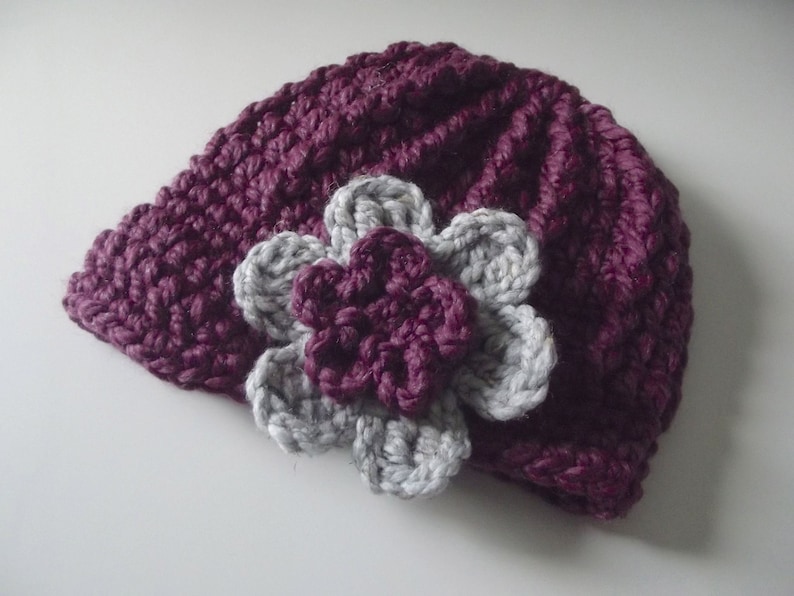 Custom womens crochet hat 39 colors womans knit flower beanie winter cap personalized one of a kind unique gifts for her mom mother image 7