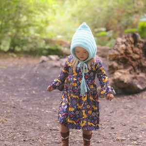 Pixie elf hat 45 colors winter gnome bonnet newborn baby toddlers girls womens womans sizes crochet knit unique gift for her dark navy blue 画像 8