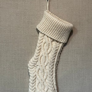 Fancy Cabled Christmas Stocking