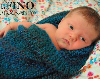 Baby Cocoon and Pod Easy Knitting Pattern -- Two Patterns in One, PDF 101, INSTANT DOWNLOAD