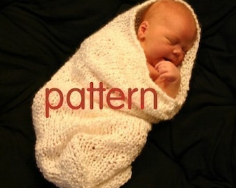 Baby Cocoon and Bowl Knitting Pattern in Plain English -- Two Patterns in One, PDF Number 101, INSTANT DOWNLOAD