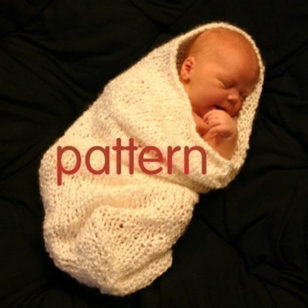 Baby Cocoon and Bowl Knitting Pattern in Plain English -- Two Patterns in One, PDF Number 101, INSTANT DOWNLOAD