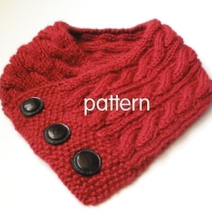 Cabled Neck Warmer Knitting Pattern PDF Permission granted to sell the ones you make INSTANT DOWNLOAD image 2