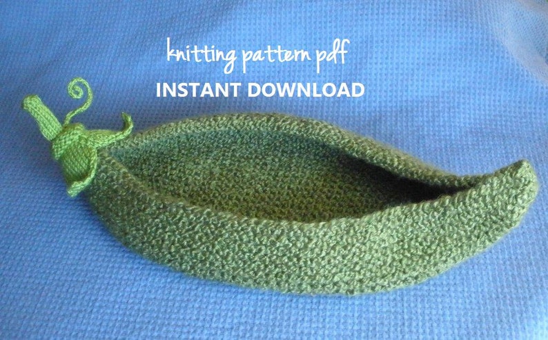 Pea Pod Photo Prop Knitting Pattern for Newborn Photography, PDF 112 INSTANT DOWNLOAD Over 50,000 patterns sold image 3