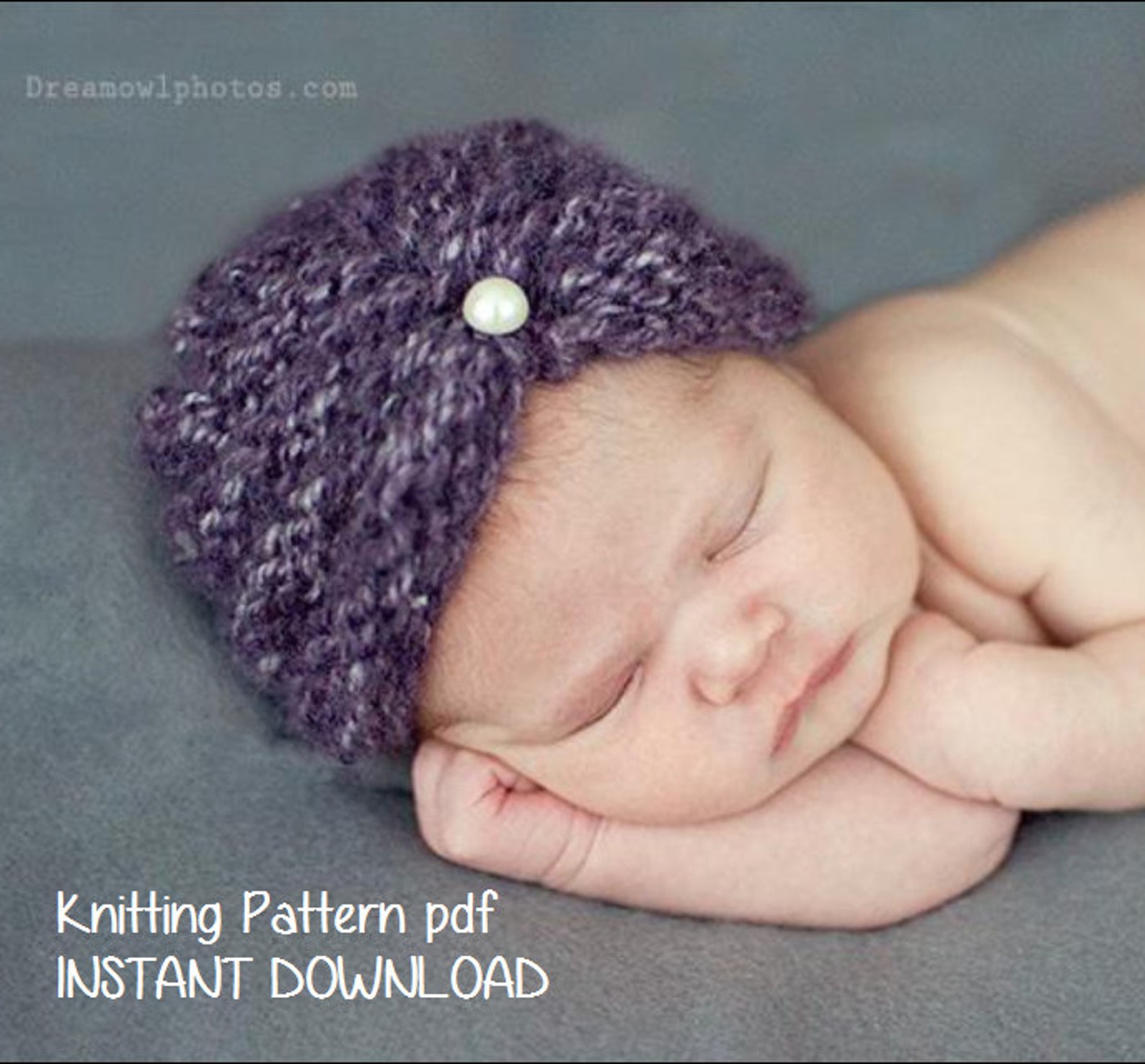 Purl Ridge Baby Turban Hat Knitting Pattern PDF 118 INSTANT Etsy