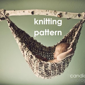 Rockabye Baby Hammock Knitting Pattern -- INSTANT DOWNLOAD -- Newborn Photo Prop -- Very Easy -- Over 50,000 patterns sold