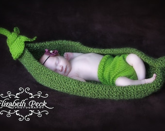 Pea Pod Photo Prop Knitting Pattern for Newborn Photography, PDF 112 -- INSTANT DOWNLOAD -- Over 50,000 patterns sold