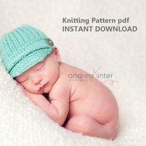 Ribbed Newsboy Hat Knitting Pattern in 5 Sizes, PDF Number 131 -- Instand Download -- Permission to Sell Hats -- Over 50,000 patterns sold