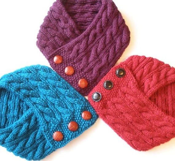 Knitted Neck Warmer With Buttons Free Pattern at June Schaefer blog