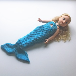 Mermaid Doll Knitting Pattern - Fits all 18-inch dolls - Easy and Fun and Very Trendy!