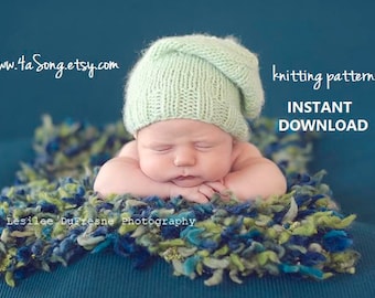 Slouch Hat, Beret, or Tam in 6 Sizes, Newborn thru Child, PDF 133, INSTANT DOWNLOAD -- Permission to Sell Hats -- Over 50,000 patterns sold