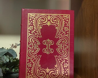 Los cuentos de Guy de Maupassant, 100 libros más grandiosos jamás escritos, edición de coleccionista, Easton Press, cuero vintage