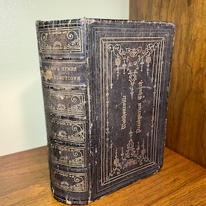 1843, Psalms and Hymns, Leather Bound, Hard Cover, Antique