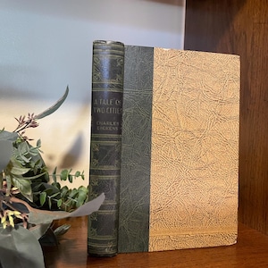 Anni &#39;70, Racconto di due città di Charles Dickens, classico vintage con copertina rigida