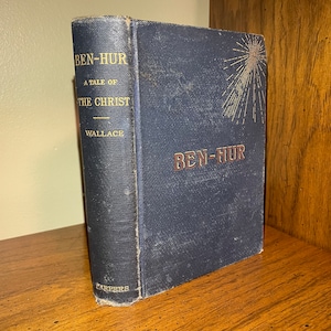 1st Edition 1880, Ben-Hur by Lew Wallace, Hardcover, Antique Classic