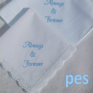 Wedding Embroidery, Always & Forever Bridal Embroidery Design in 4x4 Size - pes files